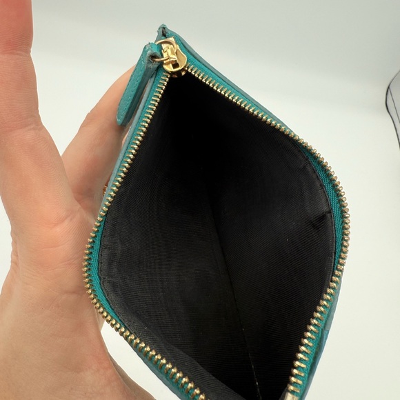 Dolce & Gabbana Turquoise Leather Wristlet - Picture 6 of 6